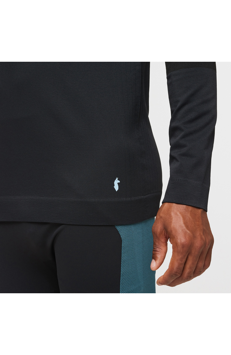 Cotopaxi Debajo Seamless Baselayer Crew - Men's, Alternate, color, Cotopaxi Black