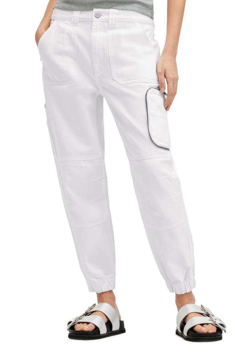 Florence Cargo Joggers, Main, color, CHALK WHITE
