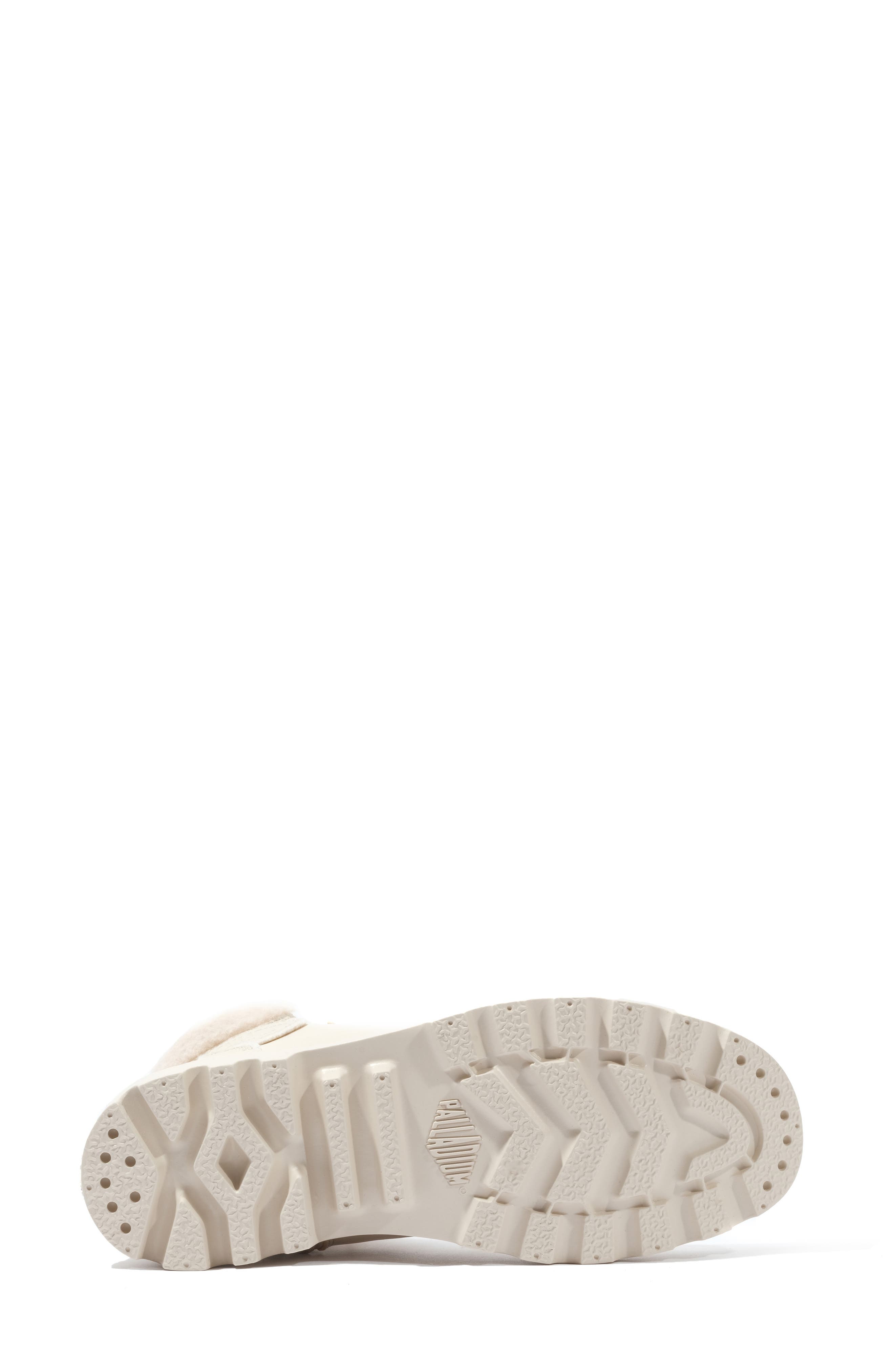 Palladium Pampa Hi Faux Fur Lined Boot, Alternate, color, Almond Milk