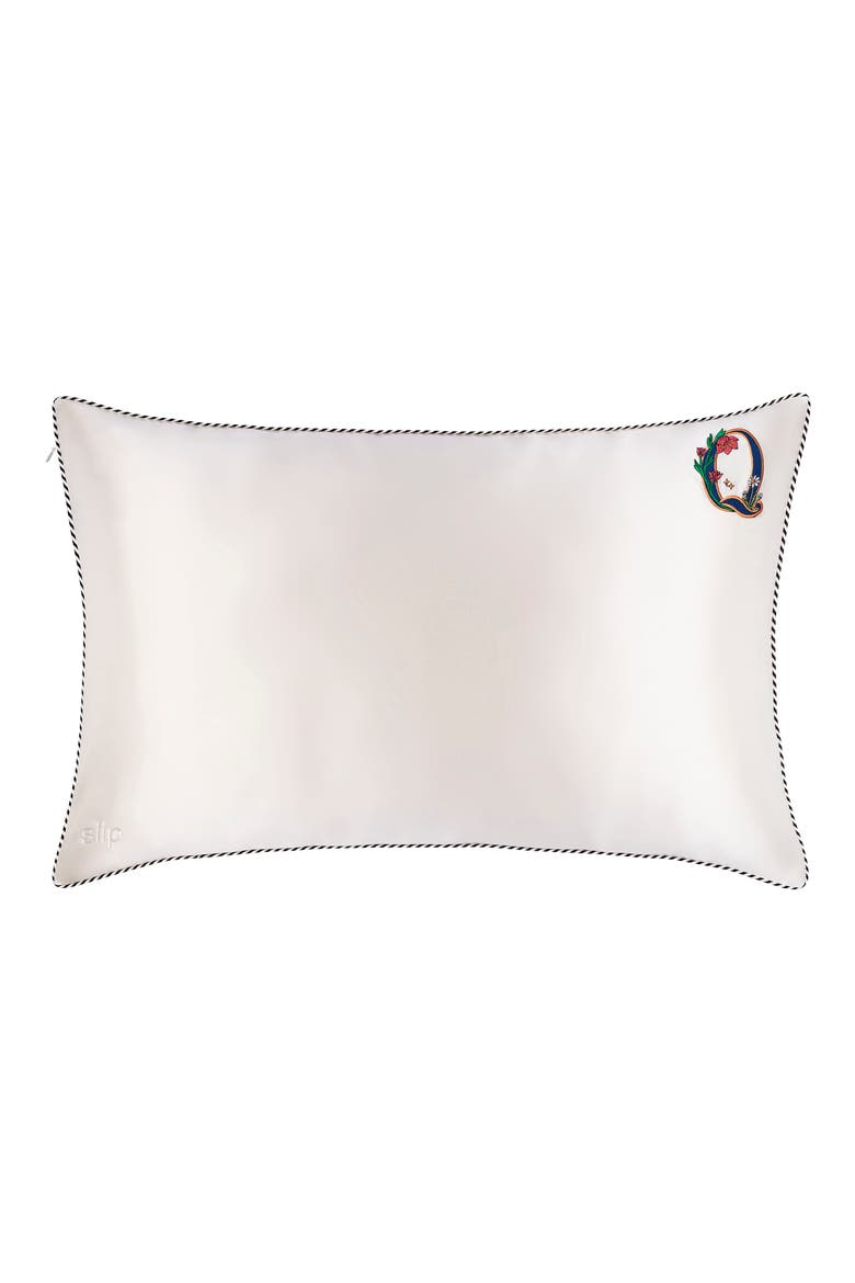 Embroidered Pure Silk Queen Pillowcase (Limited Edition), Alternate, color, Q