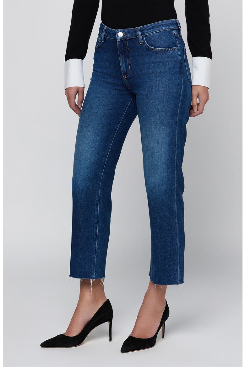 Wanda High Waist Crop Wide Leg Jeans, Main, color, IDAHO