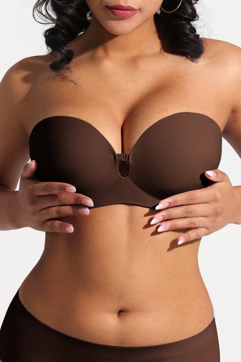 Convertible Seamless Non-Slip Push-Up Strapless Bra