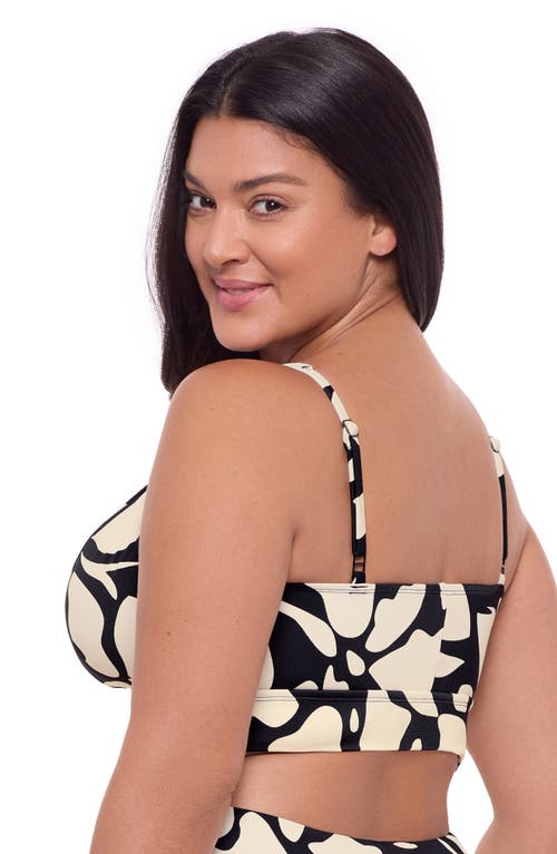 S3 Banded Plunge V-neck Bikini Top In Bahia Floral