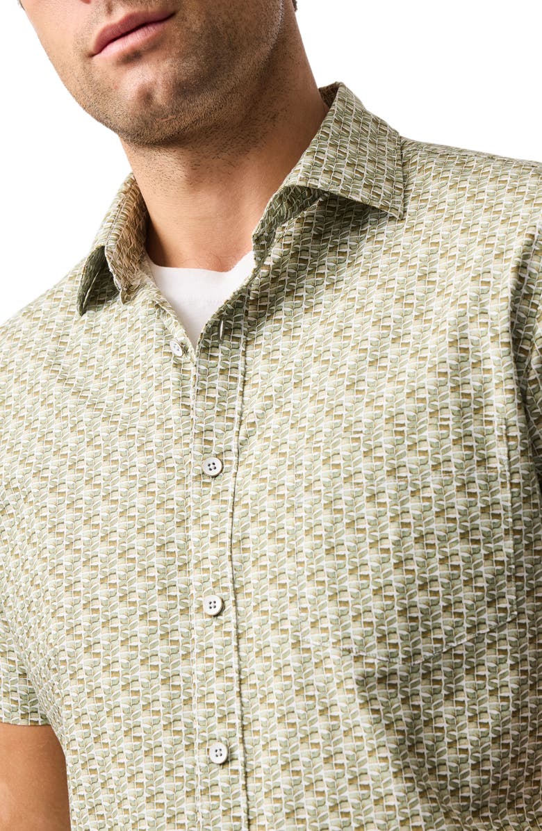 Rodd & Gunn Avonside Short Sleeve Organic Cotton Button-Up Shirt, Alternate, color, Fern