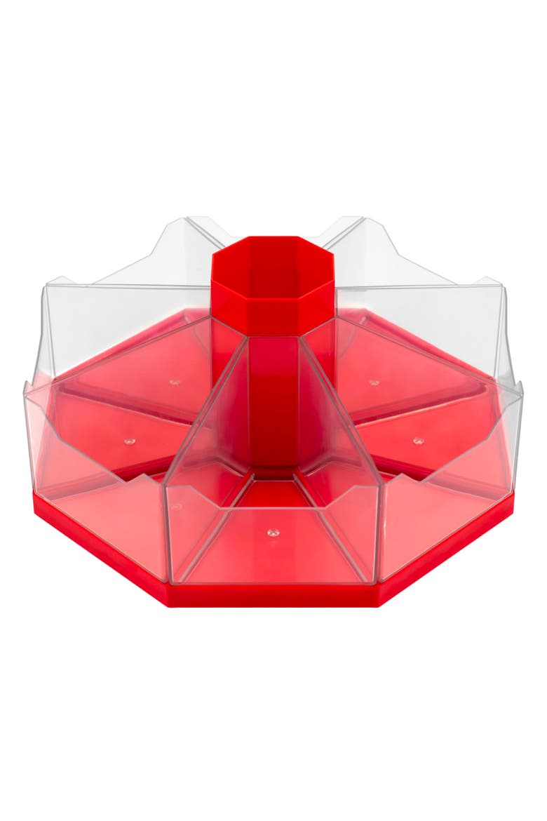 Classroom Caddie Red 360° Spinning Organizer, 8 Trays, Main, color, Multicolored