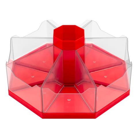 Classroom Caddie Red 360° Spinning Organizer, 8 Trays