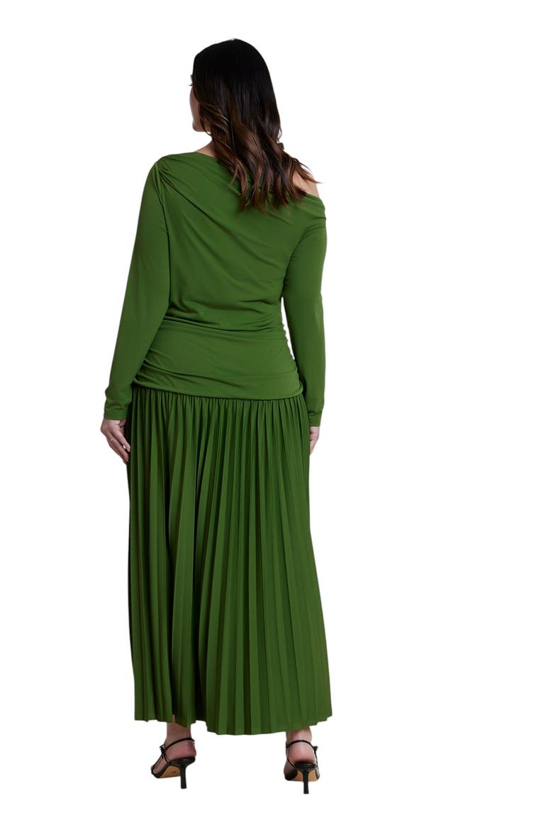 Sweater Button Detail Sweater Maxi Dress, Alternate, color, CACTUS