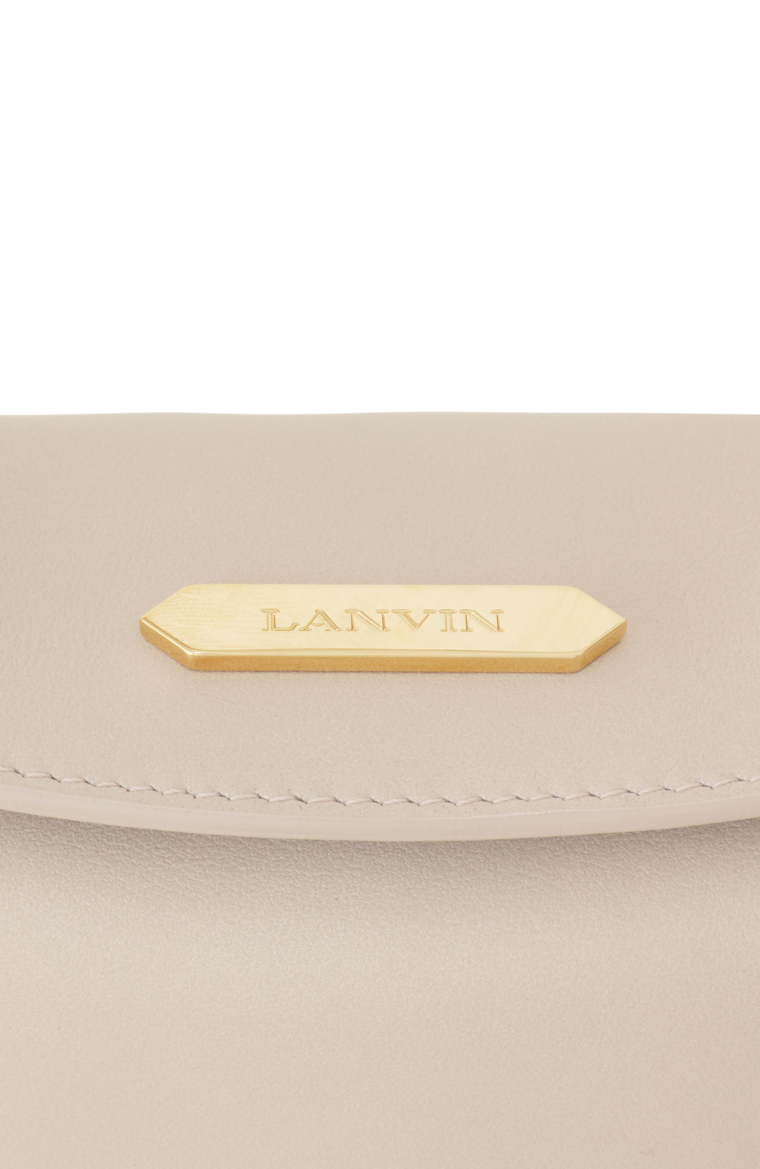 Lanvin Compagnon 16 Leather Bag, Alternate, color, Plaster