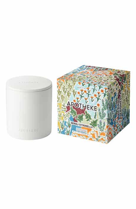 APOTHEKE Neroli Citronella Two-Wick Concrete Scented Candle with Lid