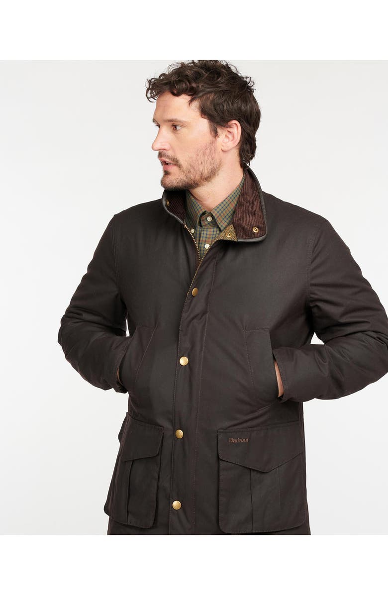 Barbour Hereford Waxed Cotton Jacket, Alternate, color, 