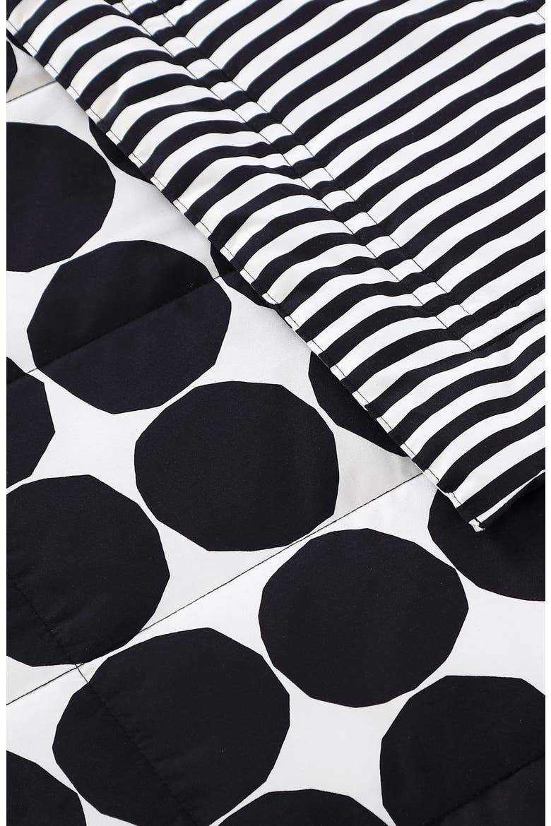 Pienet Kivet Reversible Quilt, Alternate, color, BLACK