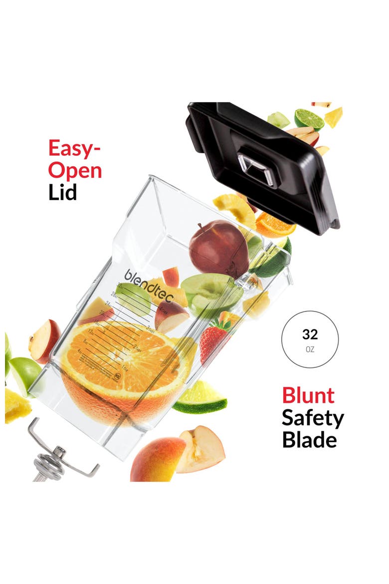 FourSide Jar (75 oz), Four Sided, Professional-Grade Blender Jar, Vented Latching Lid, BPA-free, Alternate, color, Clear
