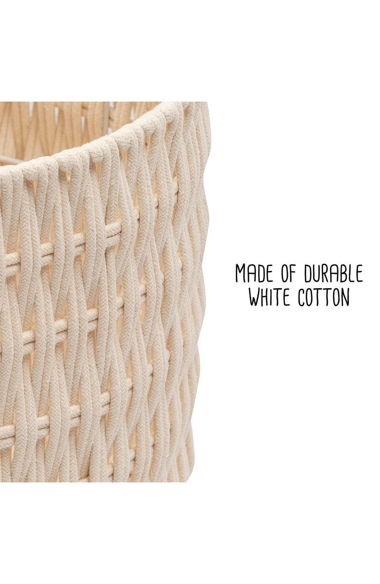 HONEY-CAN-DO Cozy Weave 3-Piece Basket Set, Alternate, color,