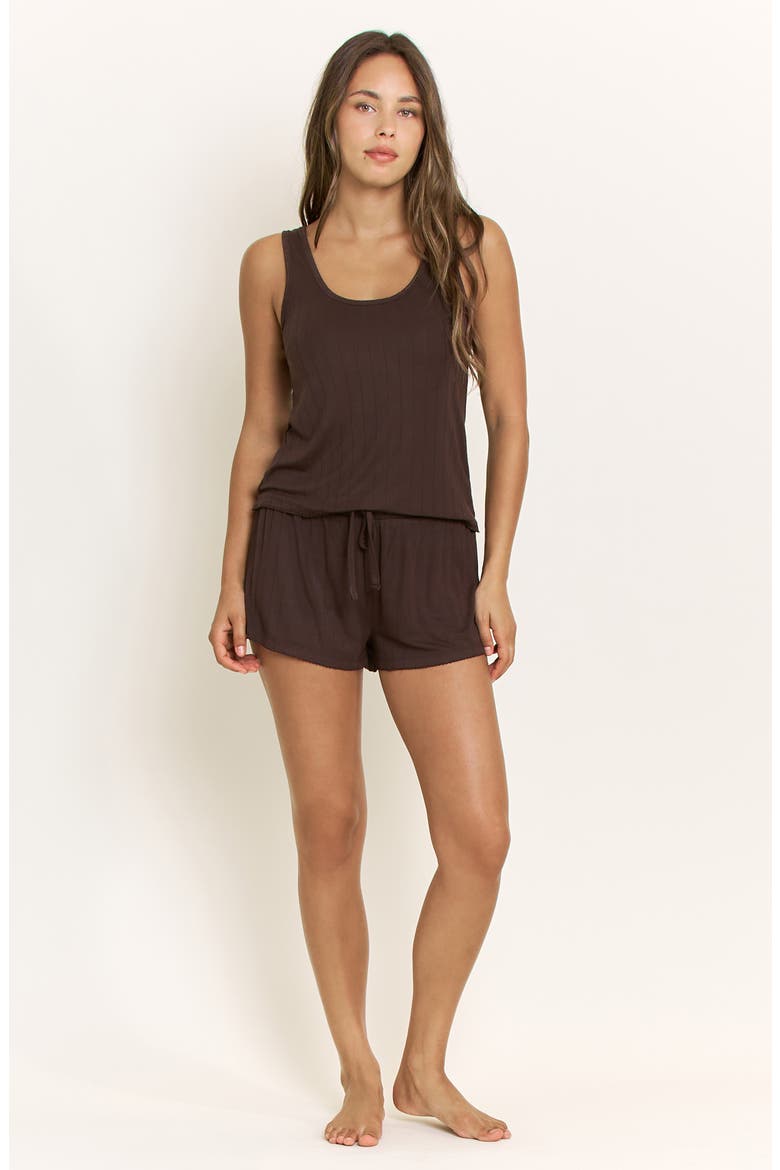 Cloud Modal Sleep Shorts, Alternate, color, CHOCOLATE