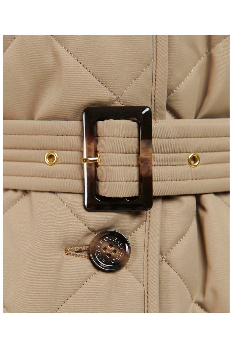 Cordelia Quilted Longline Jacket, Alternate, color, ROSEWOOD/ ROSEWOOD TARTAN