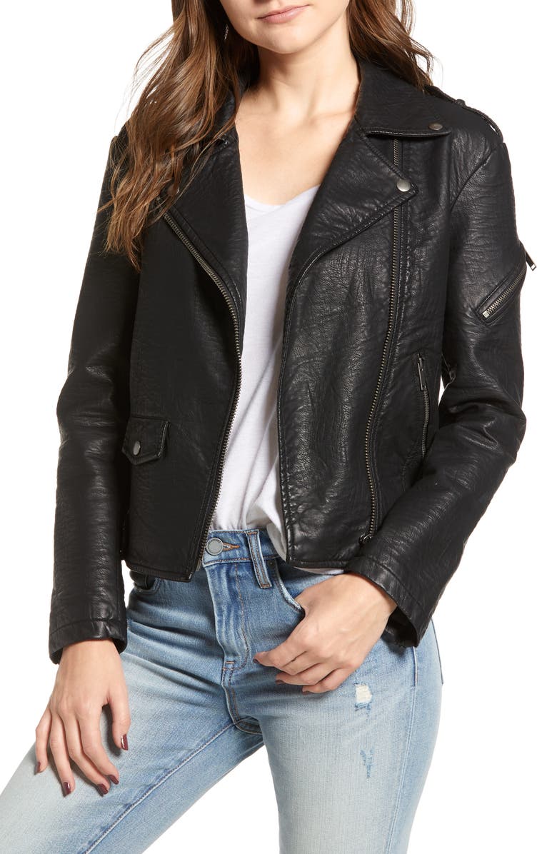 Lira Clothing Camaro Faux Leather Jacket, Main, color, 