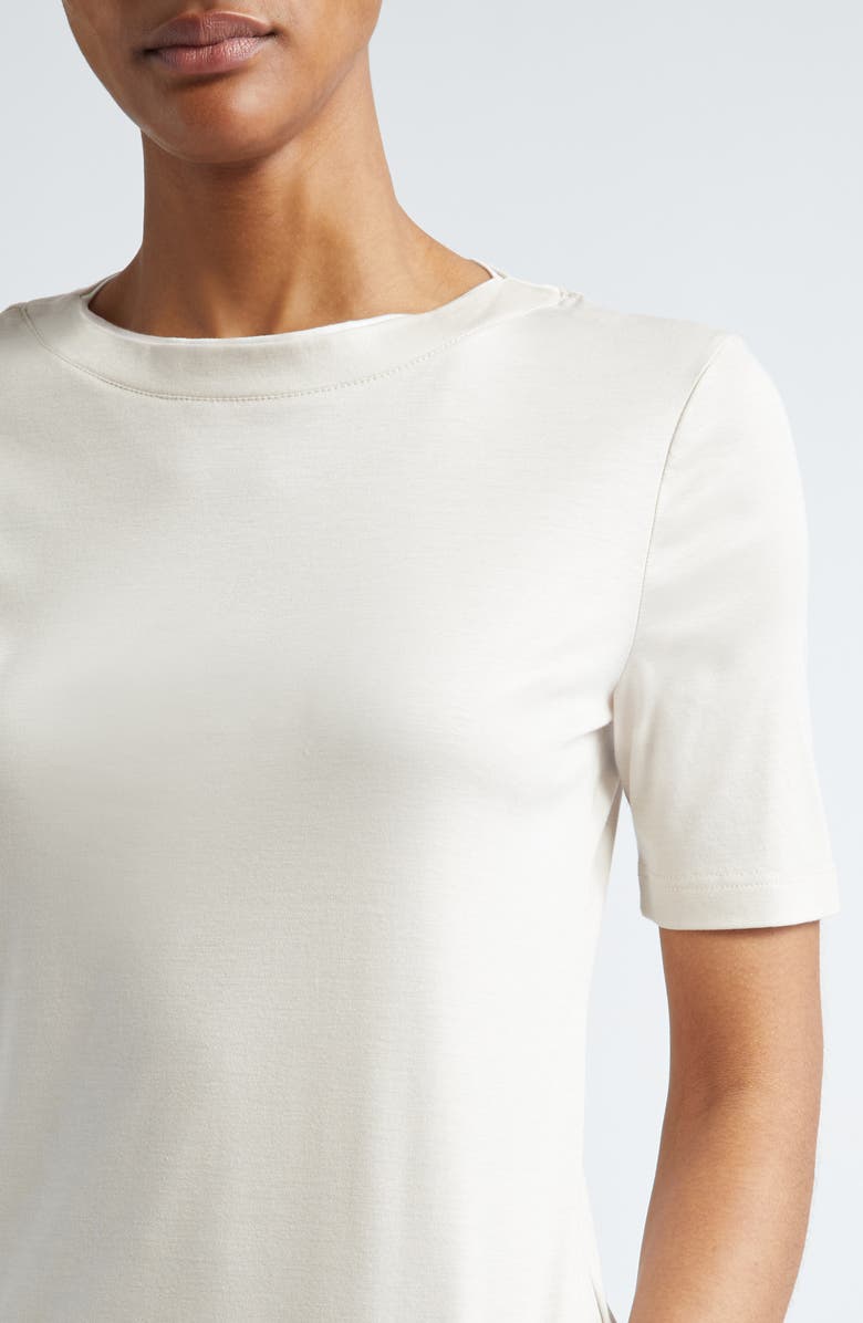 Eleventy Layered Crewneck T-Shirt, Alternate, color, Sand