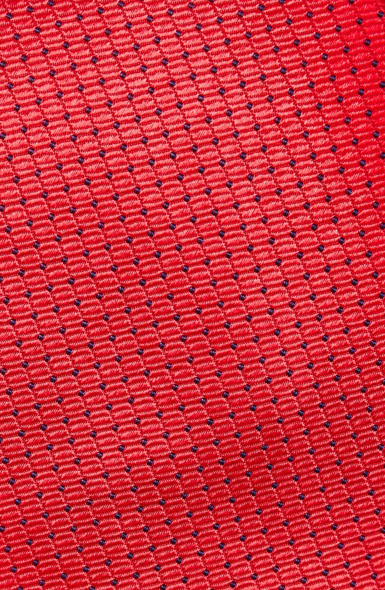 Duchamp Square Dot Silk Tie, Alternate, color, Red