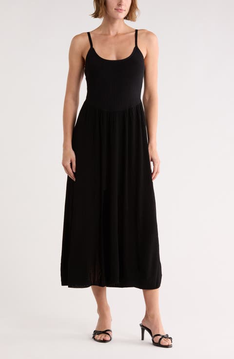 Alison Mixed Media Sweater Dress
