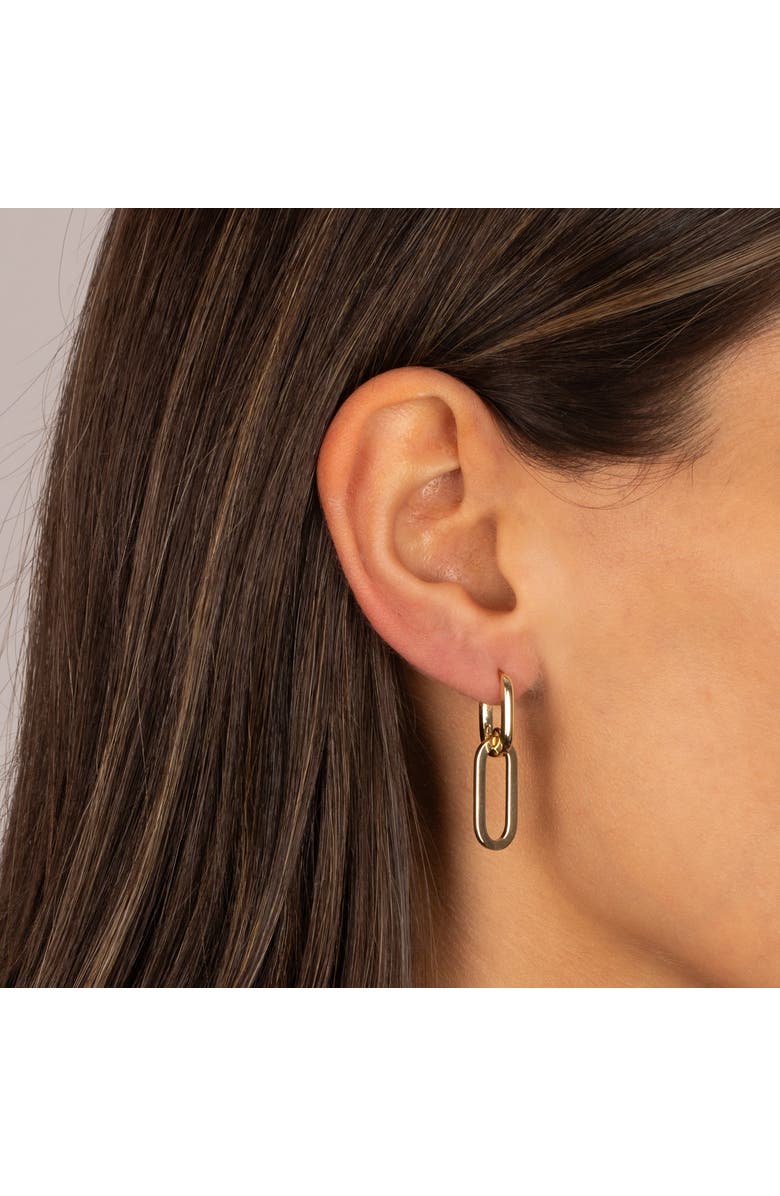 BY ADINA EDEN Gold Link Drop Earring, Alternate, color, Gold