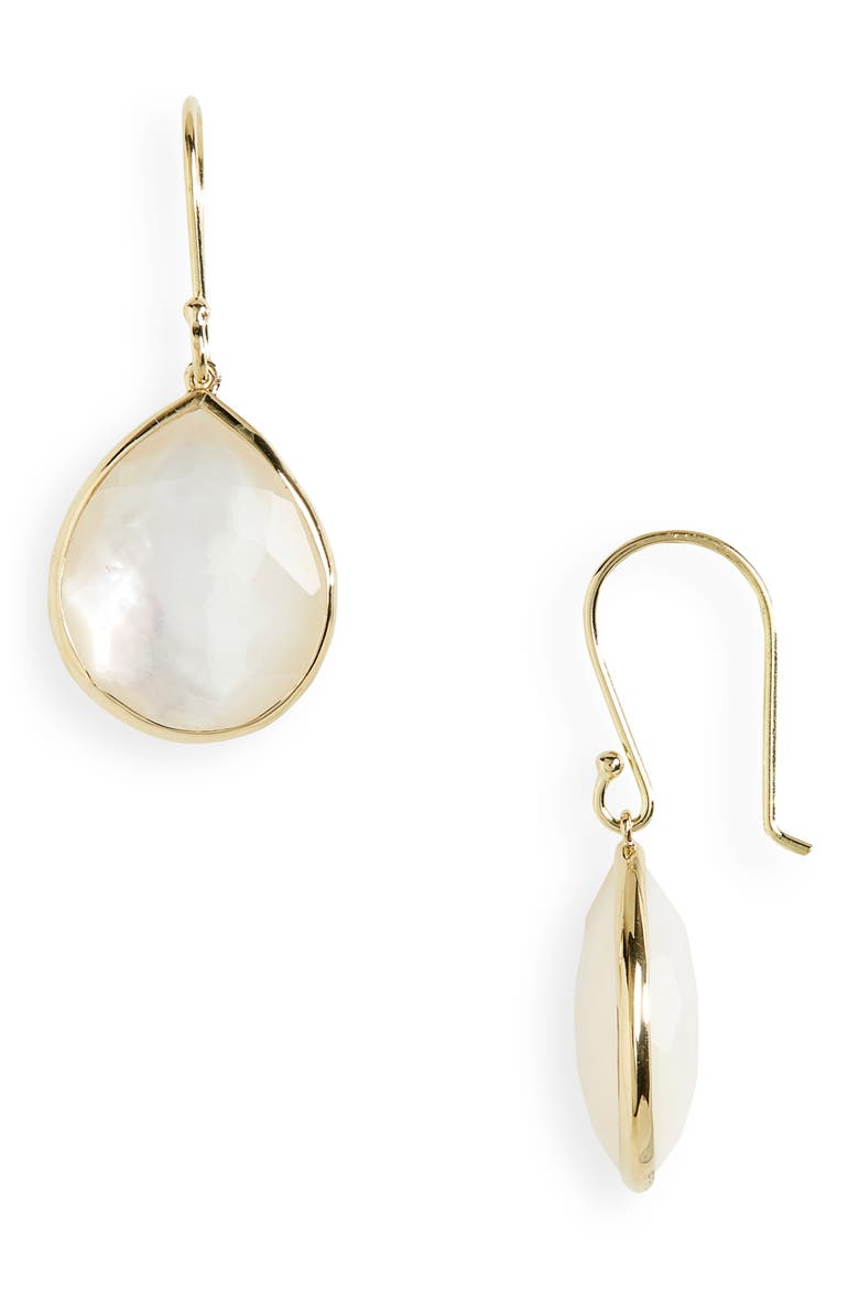 Rock Candy Teardrop Earrings, Main, color, GOLD