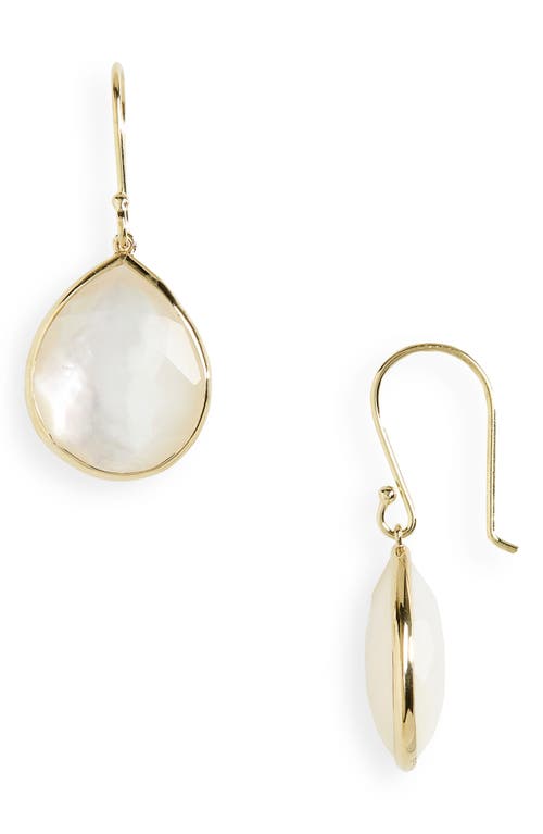 Ippolita Rock Candy Teardrop Earrings In White