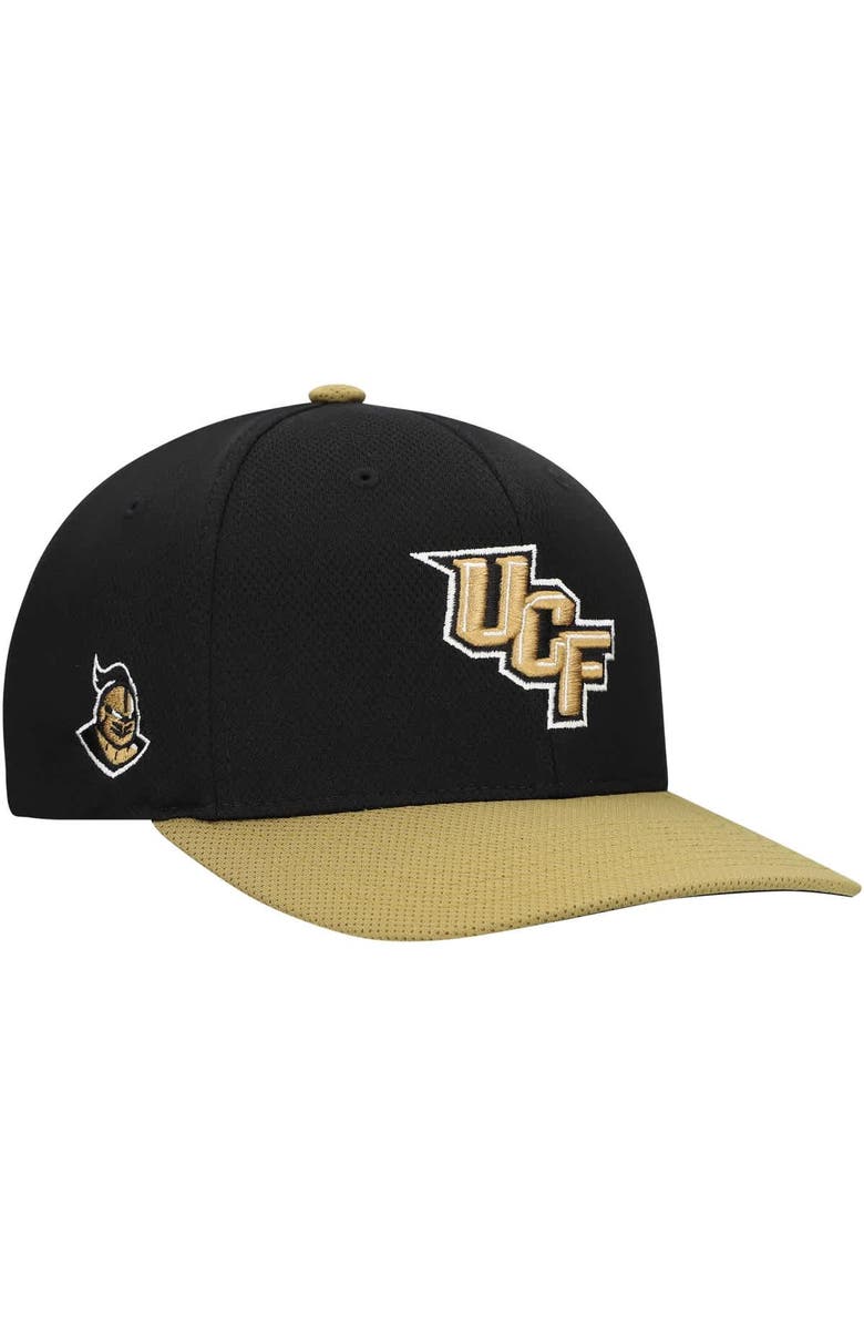 TOP OF THE WORLD Men's Top of the World Black/Gold UCF Knights Reflex 2-Tone Flex Hat, Main, color, Black