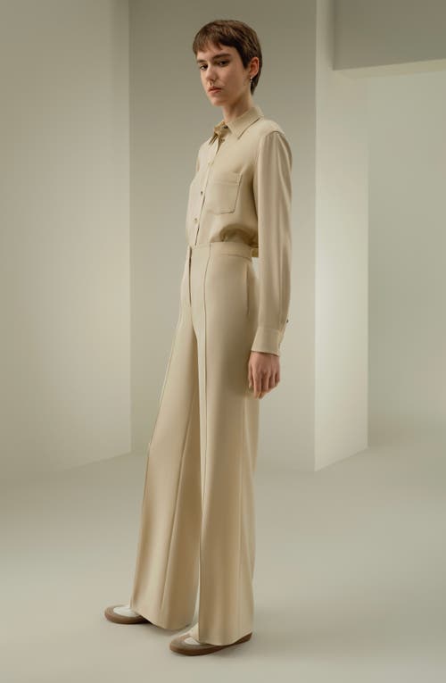 Lilysilk Minimalist Stretch Silk Crêpe Pant In Yellow