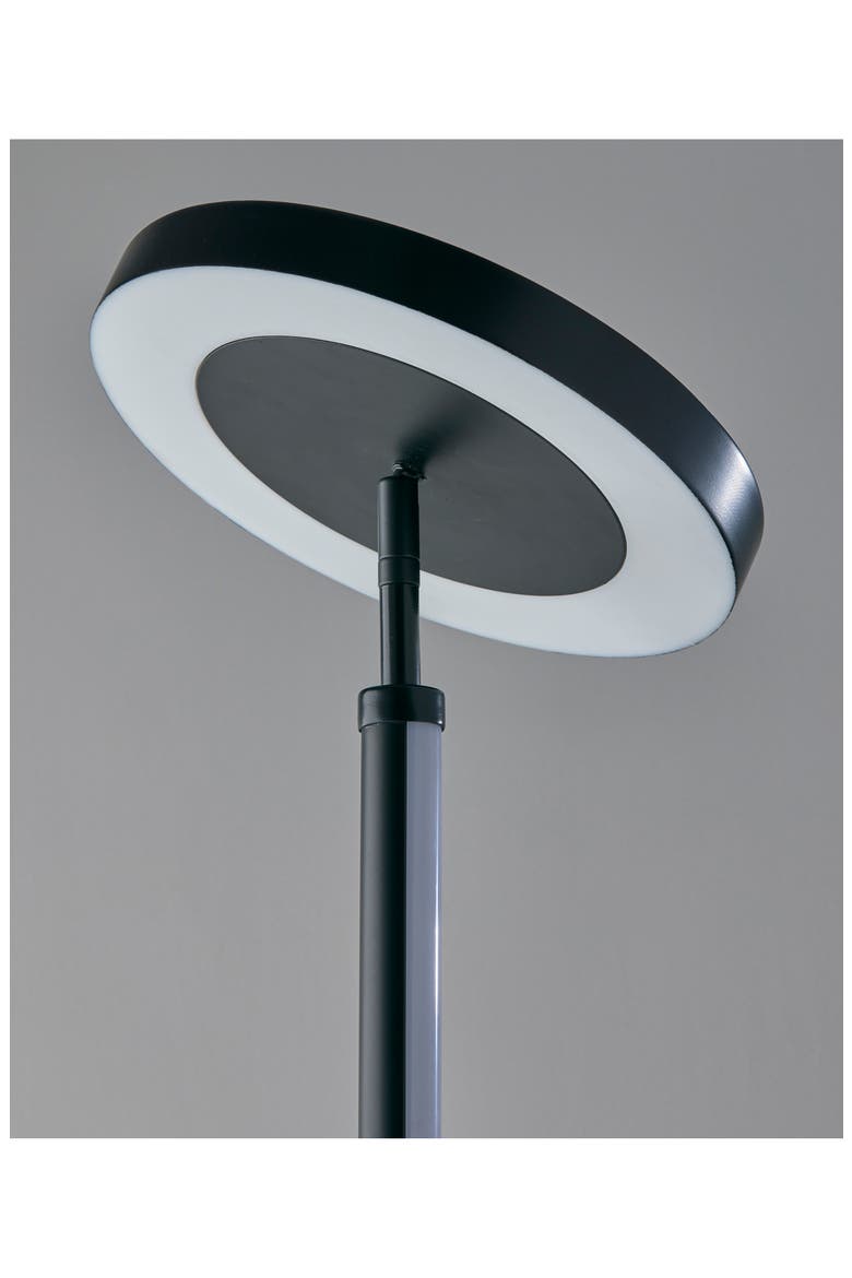 Luther RGB Color Changing Torchiere Floor Lamp, Alternate, color, BLACK