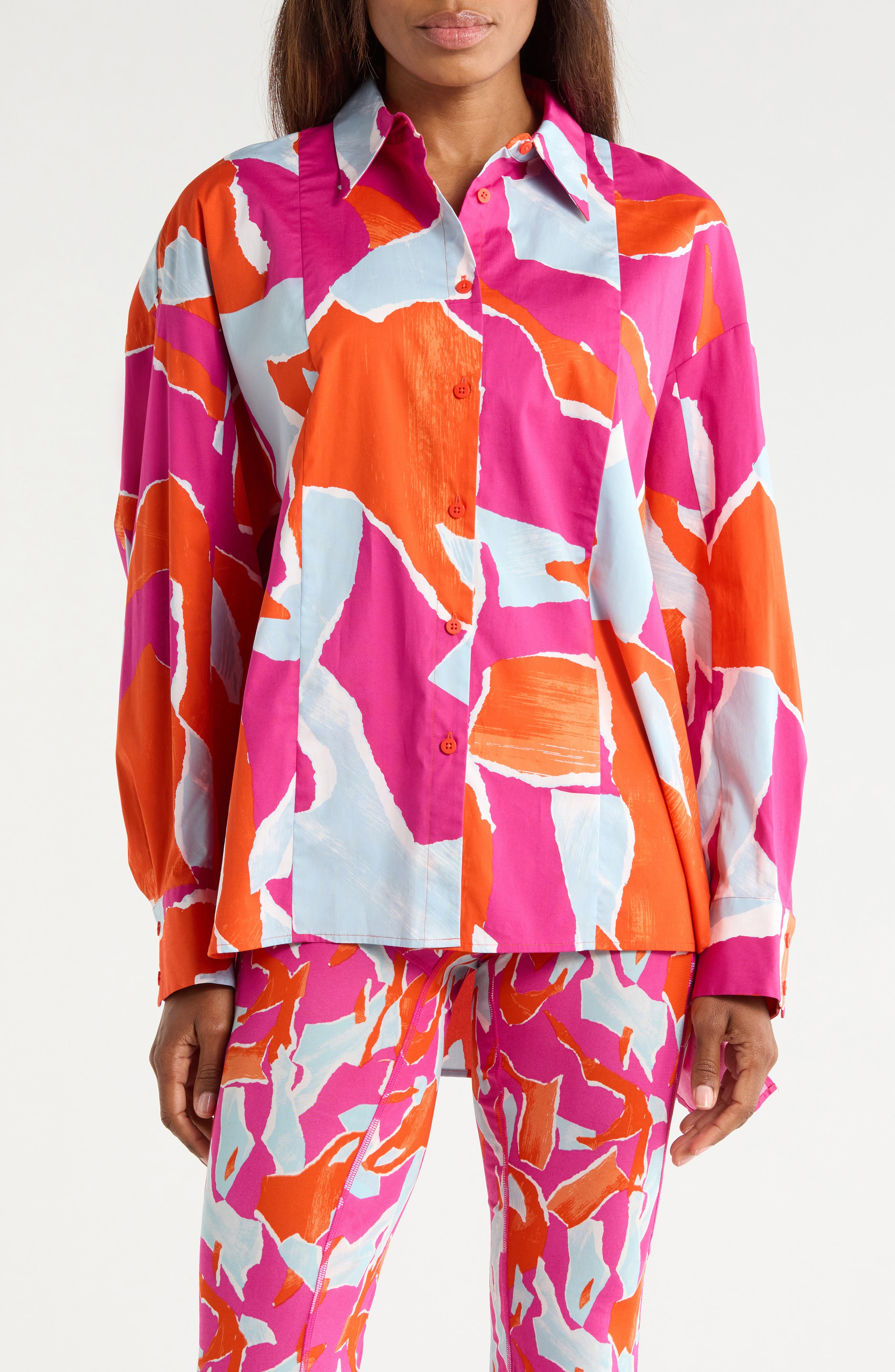 DVF Laura Long Sleeve Woven Shirt