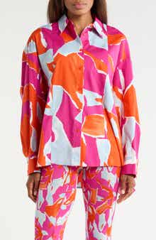 DVF Laura Long Sleeve Woven Shirt
