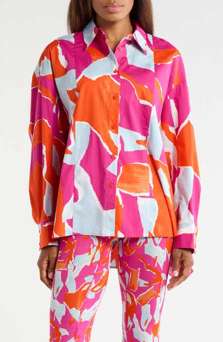DVF Laura Long Sleeve Woven Shirt