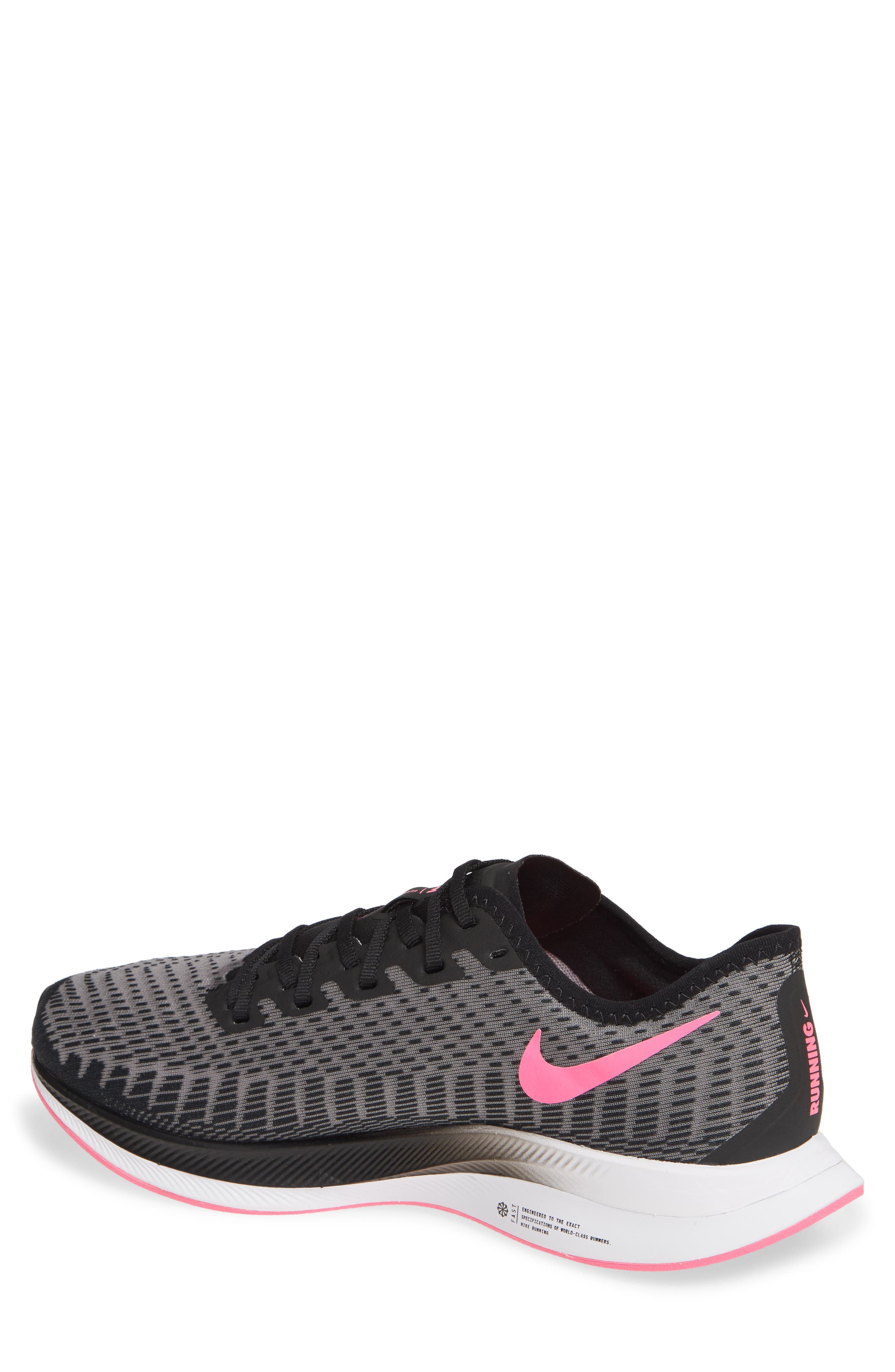 Zoom Pegasus Turbo 2 Running Shoe, Alternate, color, BLACK/ PINK BLAST/ GREY