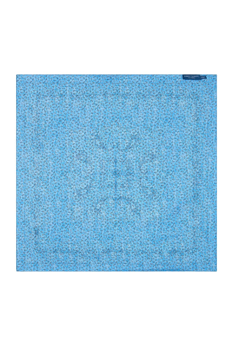 Harmon Reversible Floral Paisley Neckerchief, Alternate, color, Light Blue