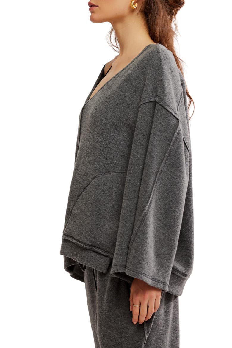 Day Off Fleece Pullover, Alternate, color, WASHED BLACK
