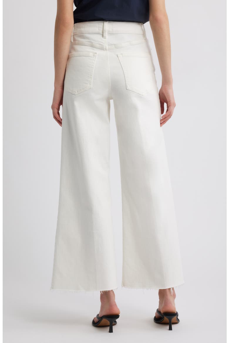 Le Palazzo Raw Hem Crop Wide Leg Jeans, Alternate, color, AU NATURAL CLEAN RAW AFTER
