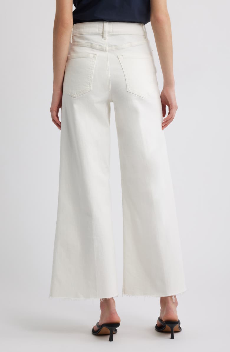 FRAME Le Palazzo Raw Hem Crop Wide Leg Jeans, Alternate, color, Au Natural Clean Raw After