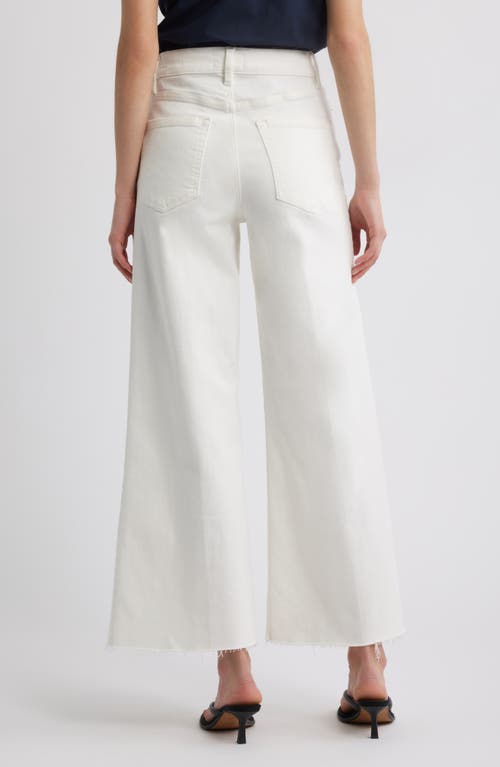Frame Le Palazzo Wide Leg Crop Jean In Au Natural Clean In Au Natural Clean Raw After