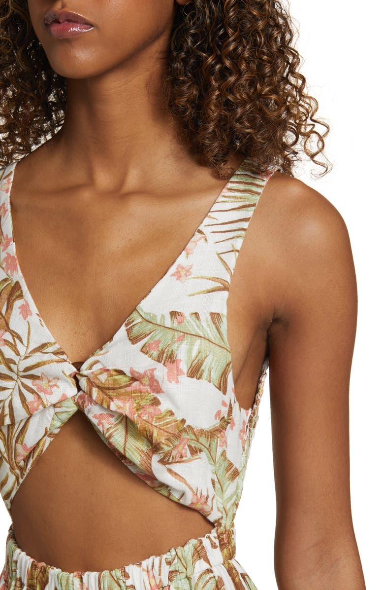 Rip Curl La Quinta Floral Smocked Maxi Dress, Alternate, color, 