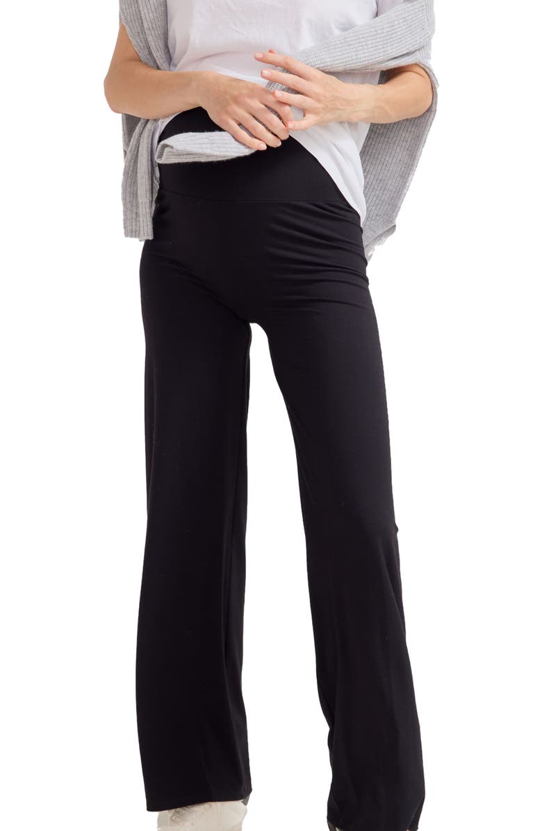 HATCH Collection The Maternity Bodyflex Perfect Pant, Main, color, Black