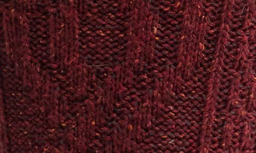 American Trench Cable Crew Socks In Rust