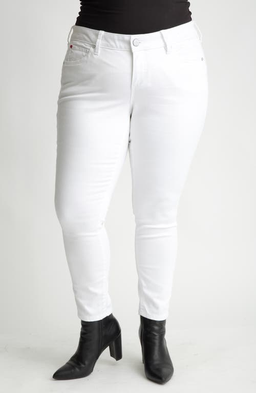 Shop Slink Jeans High Waist Skinny Jeans In White