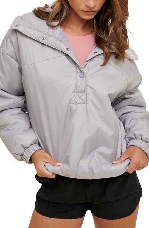 WISHLIST WISHLIST HOODED NYLON ANORAK JACKET
