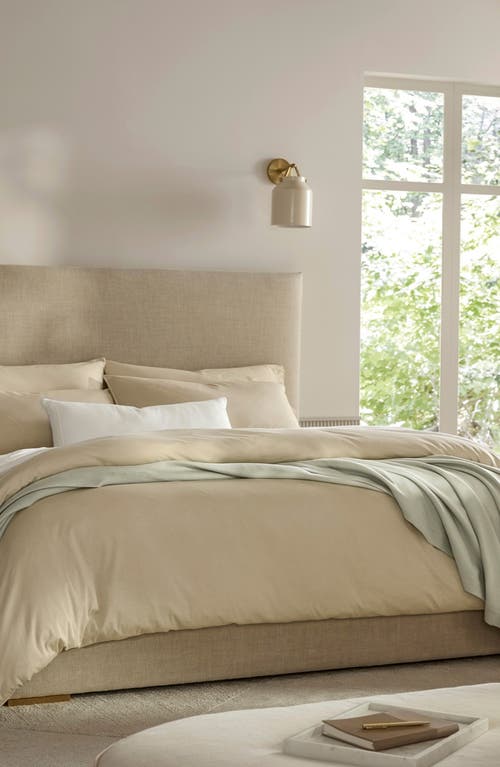 Boll & Branch Signature Vintage Washed Organic Cotton Duvet Cover & Shams Set In Vintage Sand