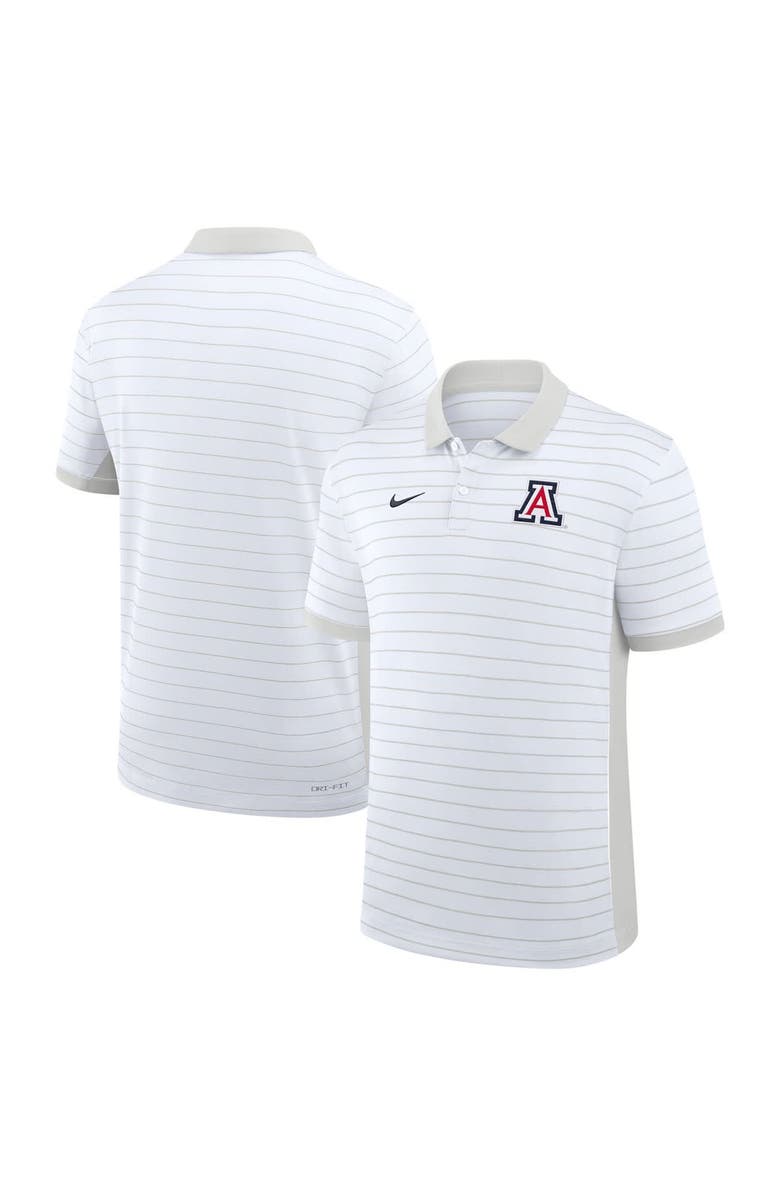 Nike Men's Nike White Arizona Wildcats 2025 Early Season Coaches Sideline Victory Stripe Performance Polo, Main, color, White