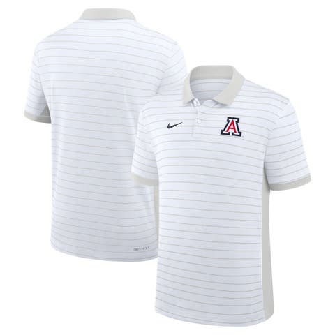 Men's Nike White Arizona Wildcats 2025 Early Season Coaches Sideline Victory Stripe Performance Polo