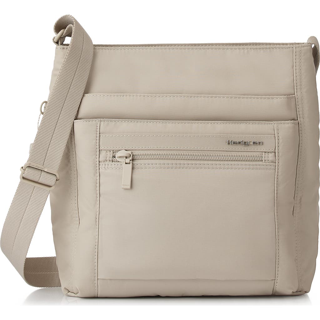 Hedgren Orva Rfid Water Repellent Crossbody Bag In Brown