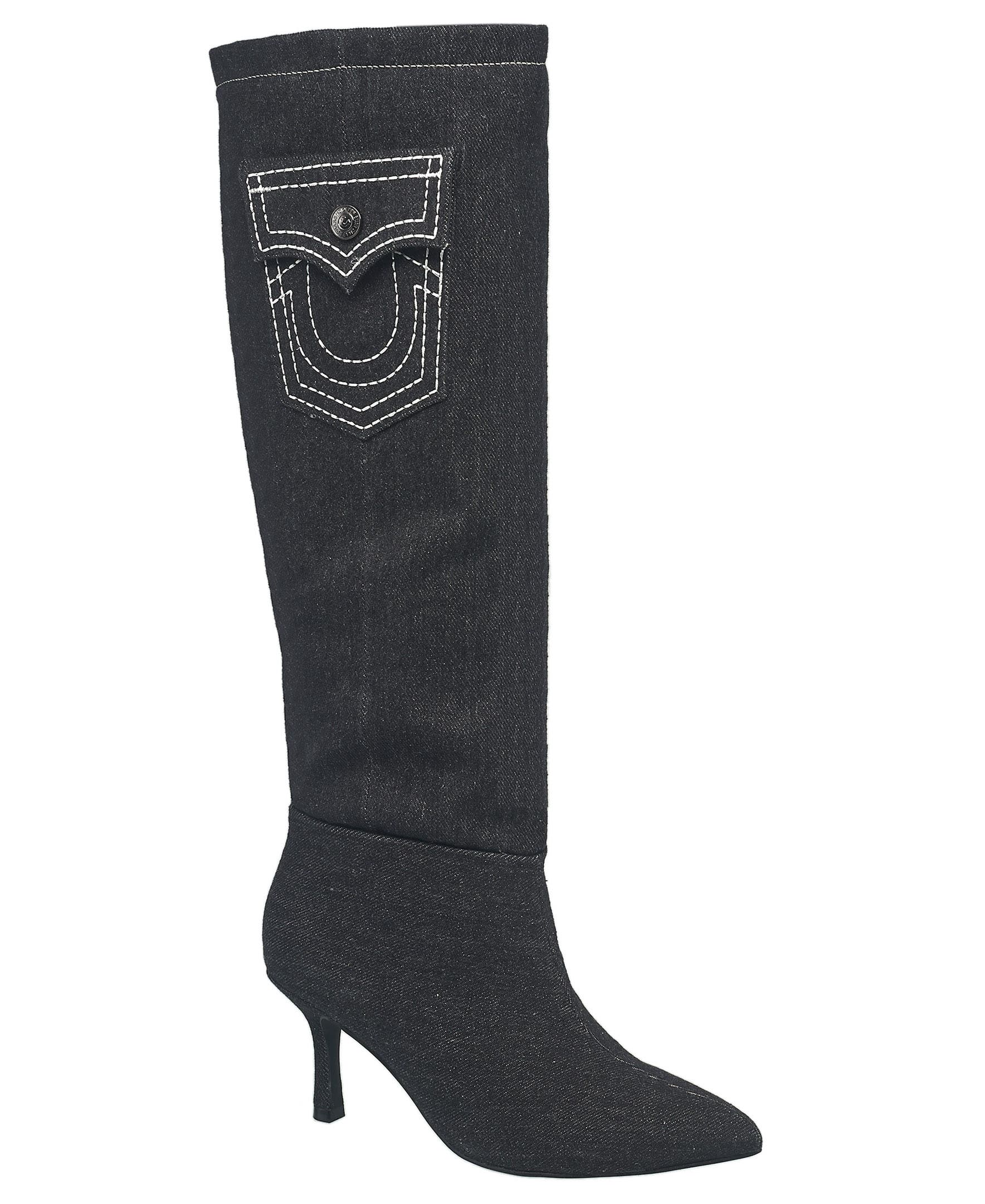 True Religion Tall Denim Boot, Main, color, 