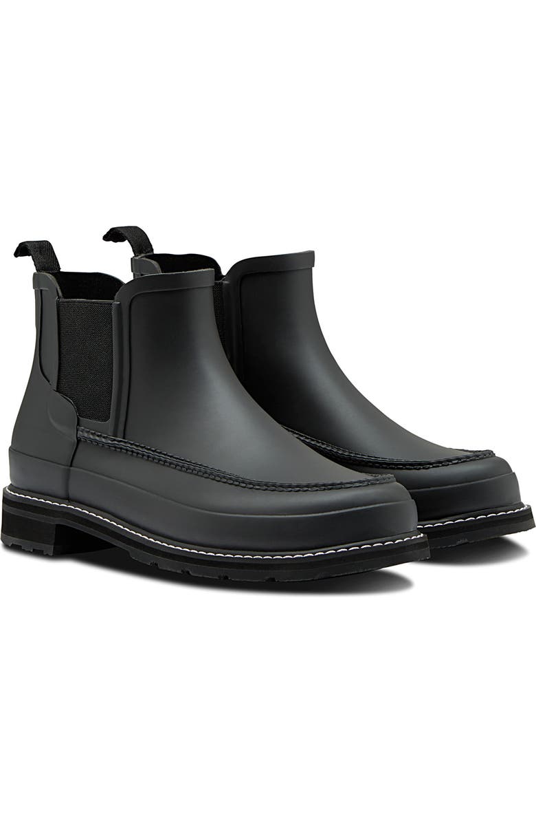 Hunter Moc Toe Waterproof Chelsea Rain Boot, Main, color,