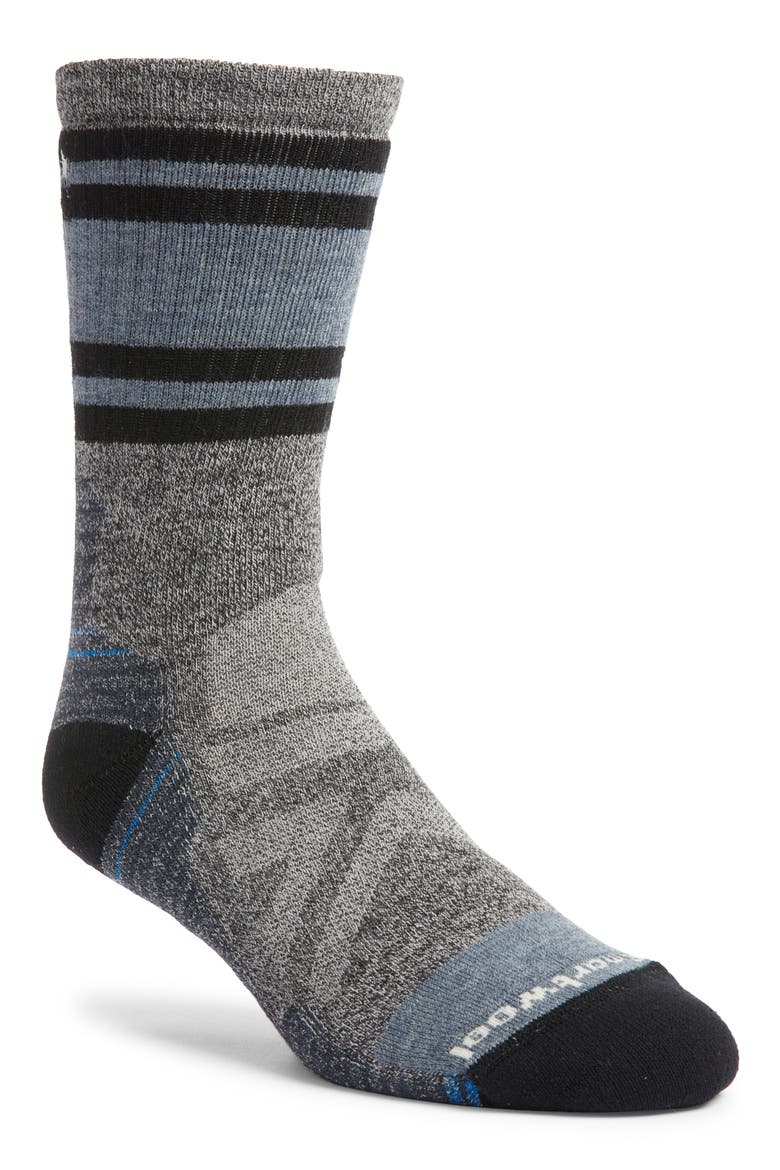 Hike Full Cushion Lolo Trail Wool Blend Crew Socks, Main, color, ASH-CHARCOAL